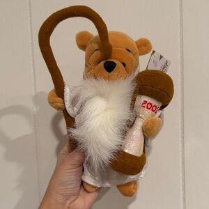 NWT Vintage Disney Plush Pooh Bear Father Time 2001